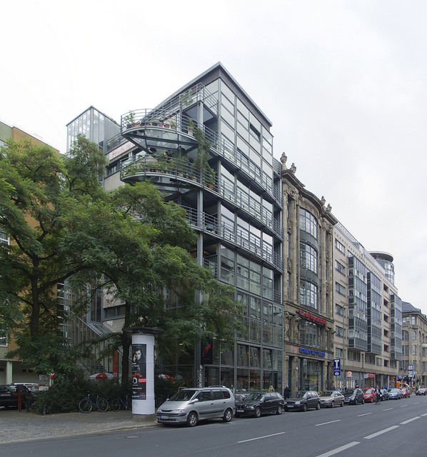Buildings in Berlin's Kochstrasse. This is the new headquarters of Betahaus.