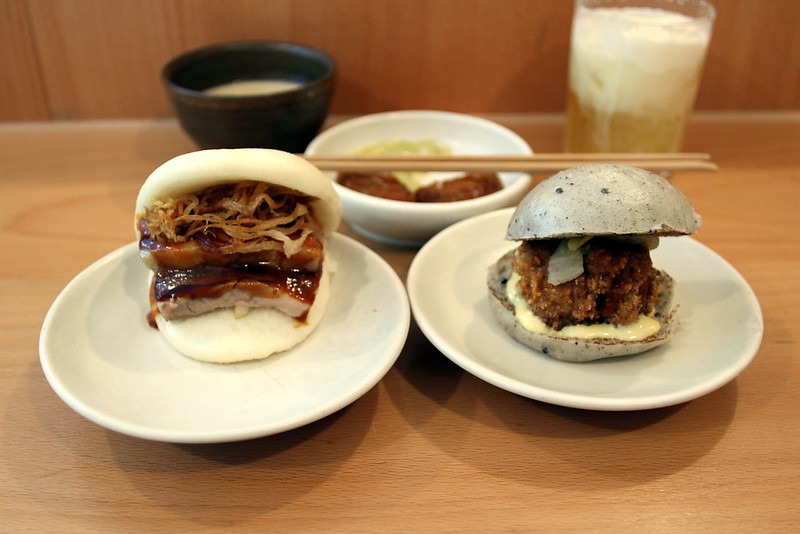Tasty Asian burgers at Bao Michelin restaurant in London