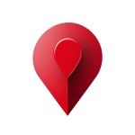 3d icon of a red location pin